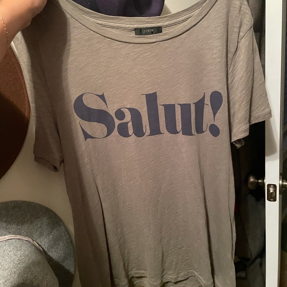 Cute j crew salut! tee
